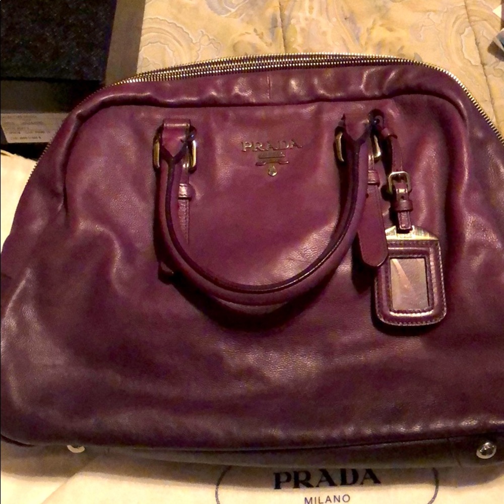 Purple ombré Prada handbag authentic